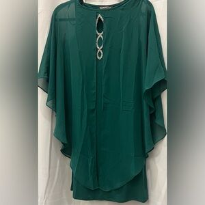 GLAMOUR NIGHTS Elegant Green Women's Dress Size 4P